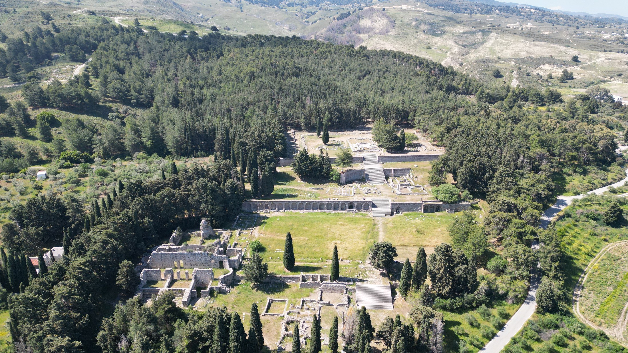 Ruines greques drone