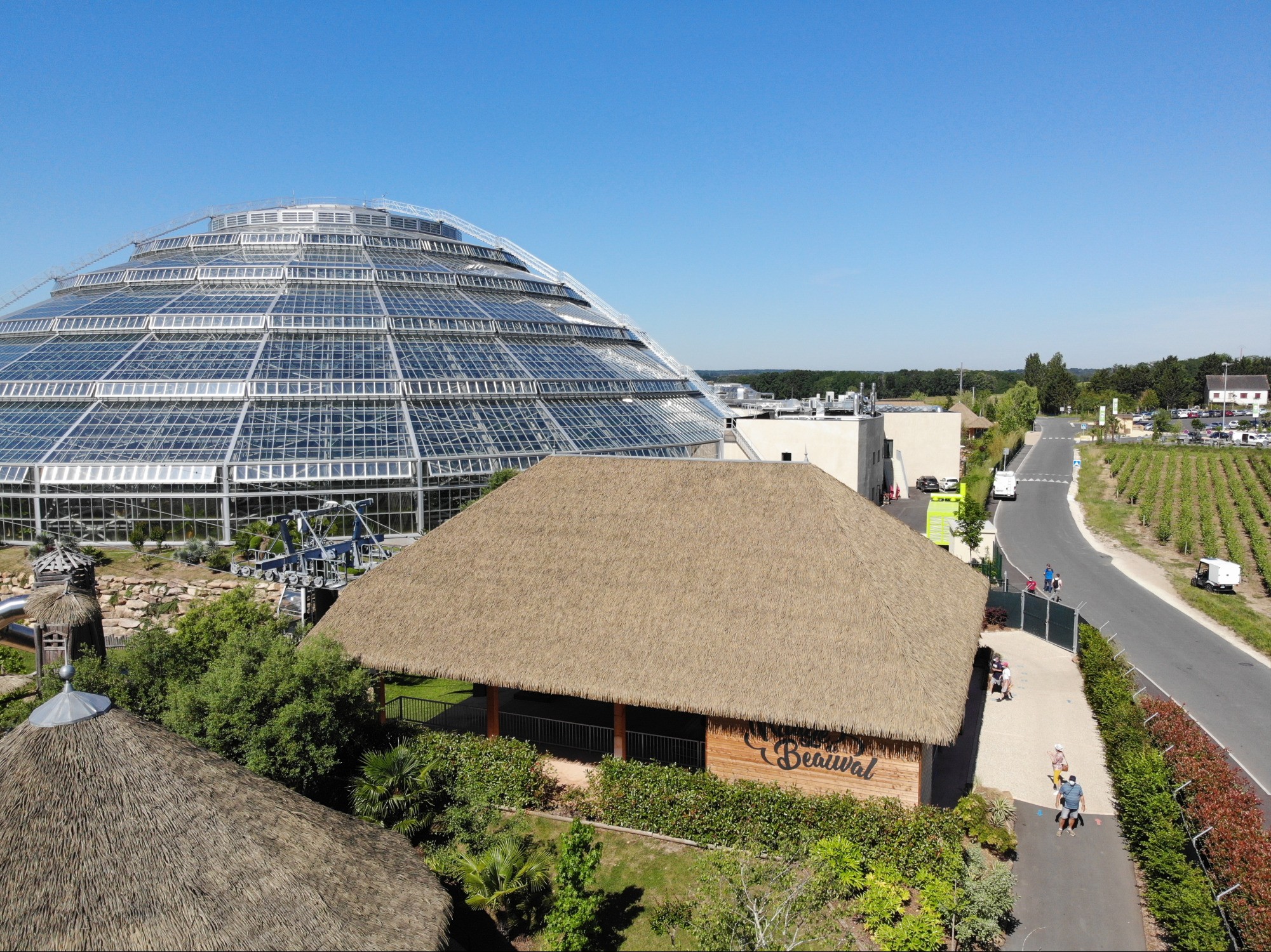 Zoo de Beauval drone view